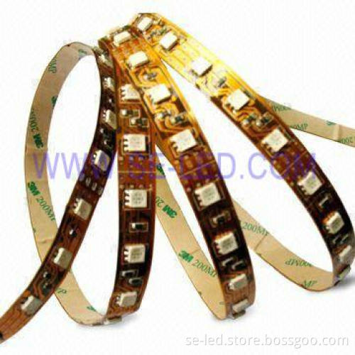 White High Brightness LED Strip Light with 60pcs 5050SMD